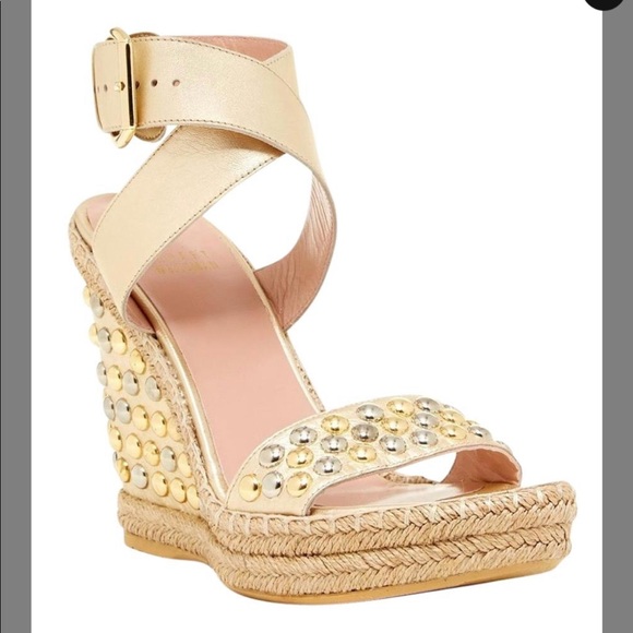 Stuart Weitzman- Hubcaps Bullets Wedges size 7 - Picture 5 of 5